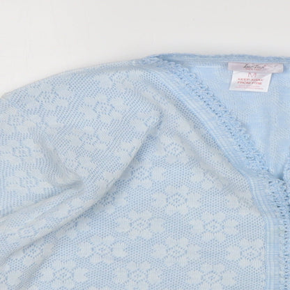 Womens UK Size M Lux Lux Blue Cardigan Jumper