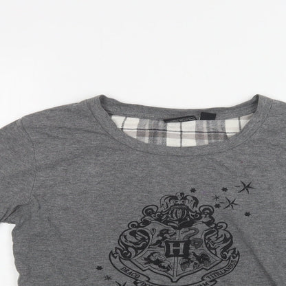 Primark Womens Grey  Cotton Top Pyjama Top Size S   - Harry Potter