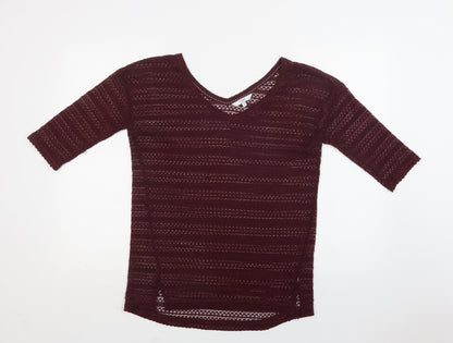Womens UK Size 8 NEXT Purple Pullover Jumper