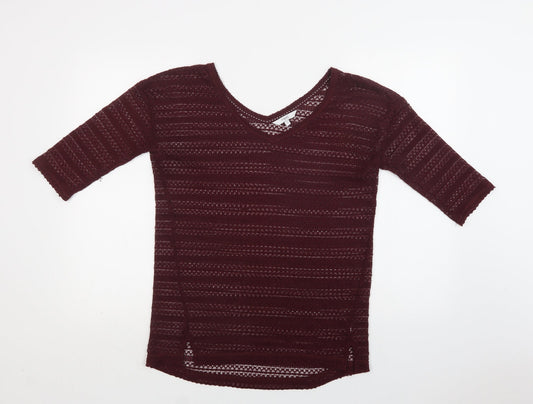 Womens UK Size 8 NEXT Purple Pullover Jumper