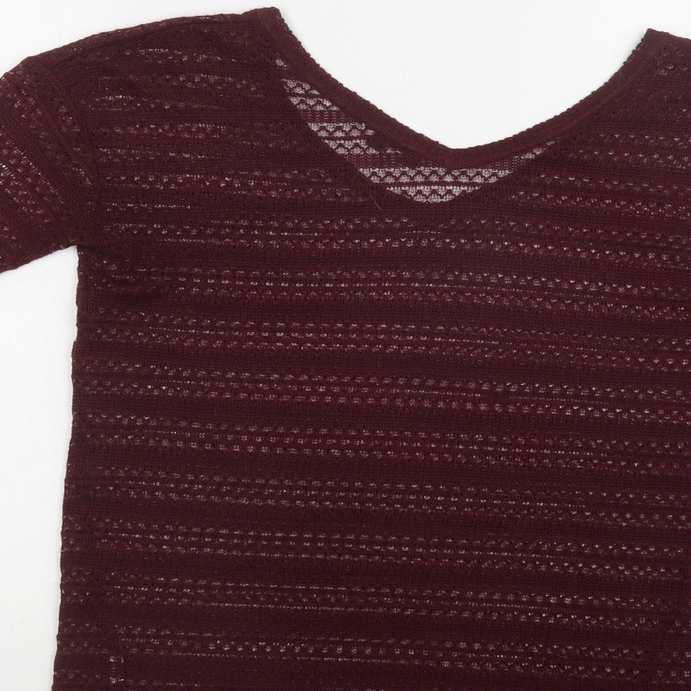 Womens UK Size 8 NEXT Purple Pullover Jumper