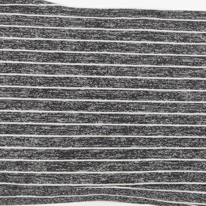 Boohoo Womens Grey Striped Viscose Top Lounge Set Size 12