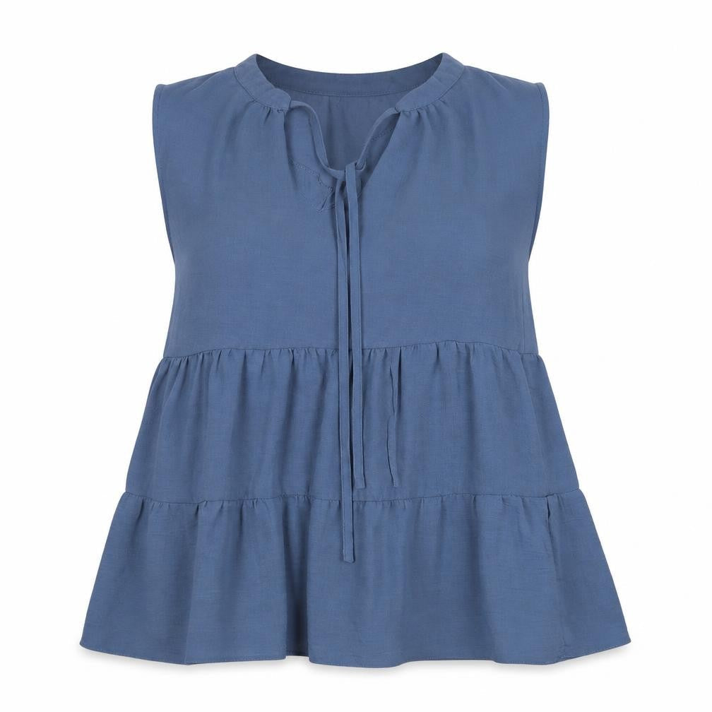Womens UK Size 12 George Blue Basic Blouse