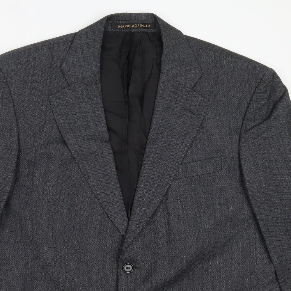 Mens UK Size 42 Marks and Spencer Regular Grey Suit Jacket