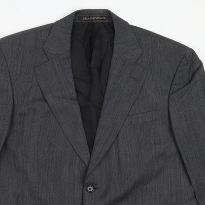 Mens UK Size 42 Marks and Spencer Regular Grey Suit Jacket