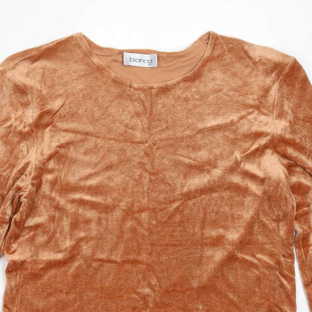 Womens UK Size 36 Bianca Orange Pullover Jumper