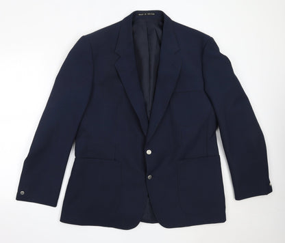 Mens UK Size 42 Greenwoods Regular Blue Suit Jacket