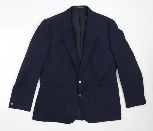 Mens UK Size 42 Greenwoods Regular Blue Suit Jacket