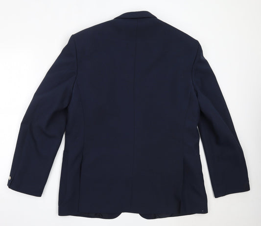 Mens UK Size 42 Greenwoods Regular Blue Suit Jacket