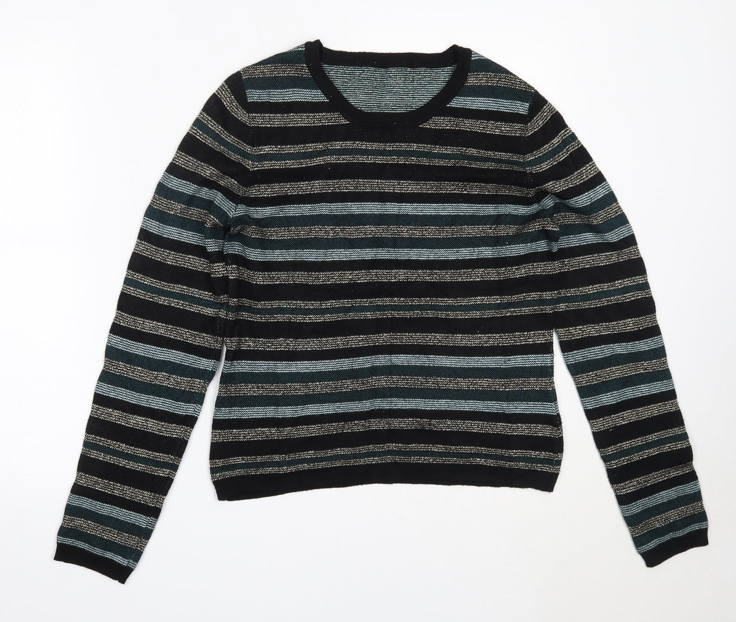 Womens UK Size M Oasis Black Pullover Jumper