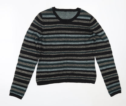 Womens UK Size M Oasis Black Pullover Jumper
