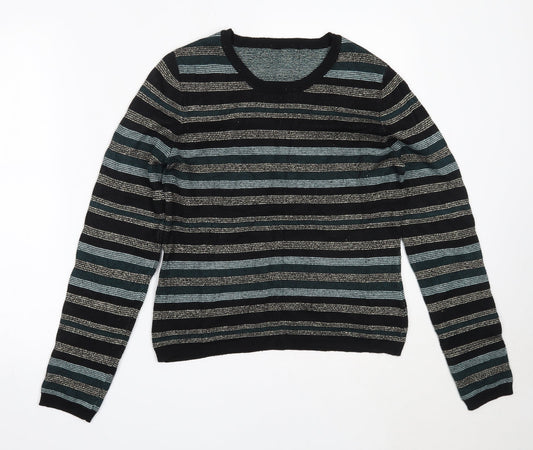 Womens UK Size M Oasis Black Pullover Jumper