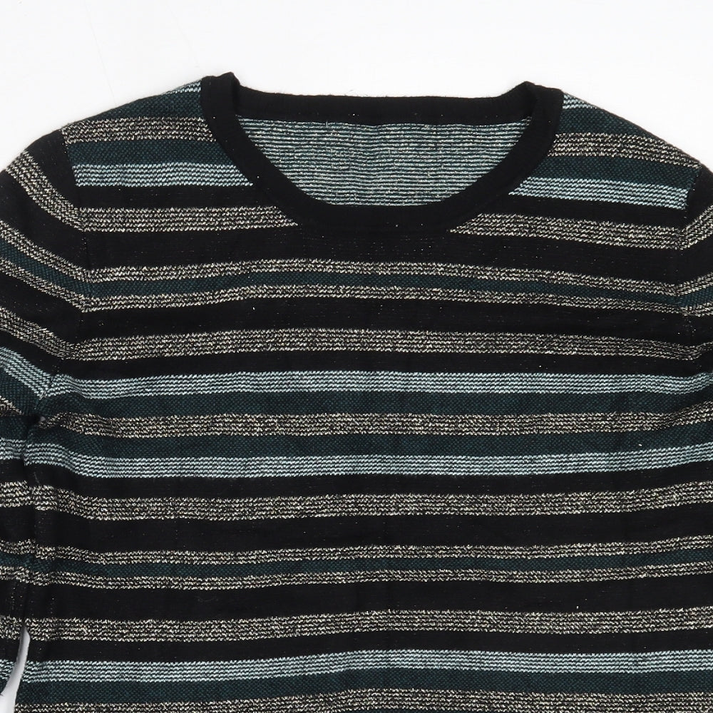 Womens UK Size M Oasis Black Pullover Jumper