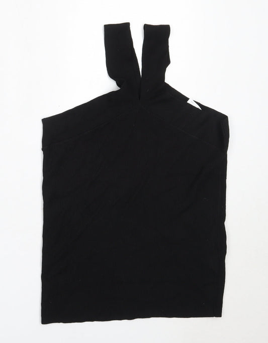 Womens UK Size 10 NEXT Black Basic Blouse