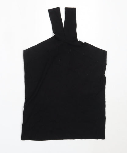 Womens UK Size 10 NEXT Black Basic Blouse