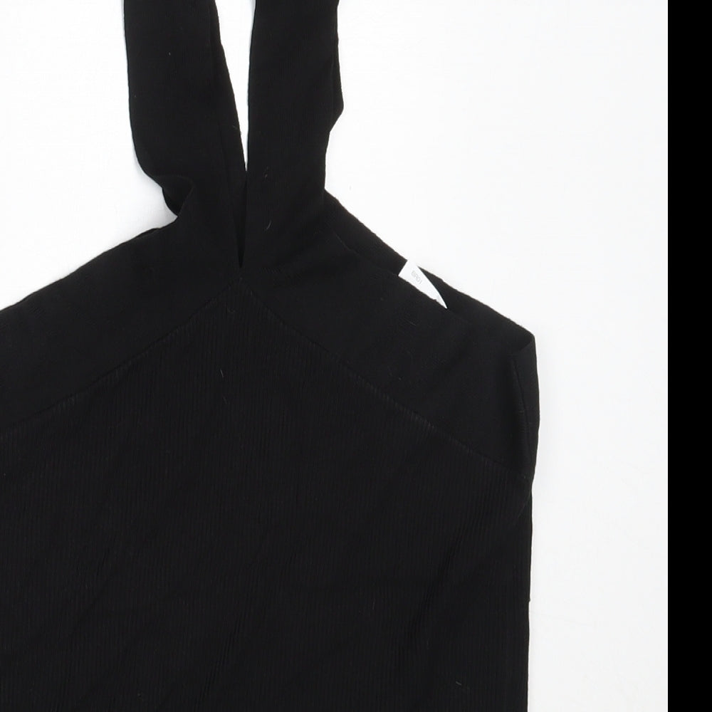 Womens UK Size 10 NEXT Black Basic Blouse