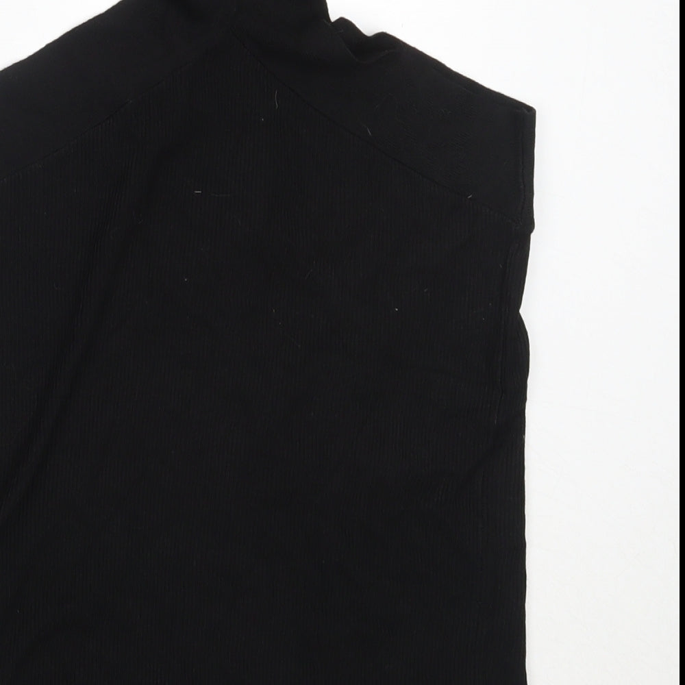 Womens UK Size 10 NEXT Black Basic Blouse