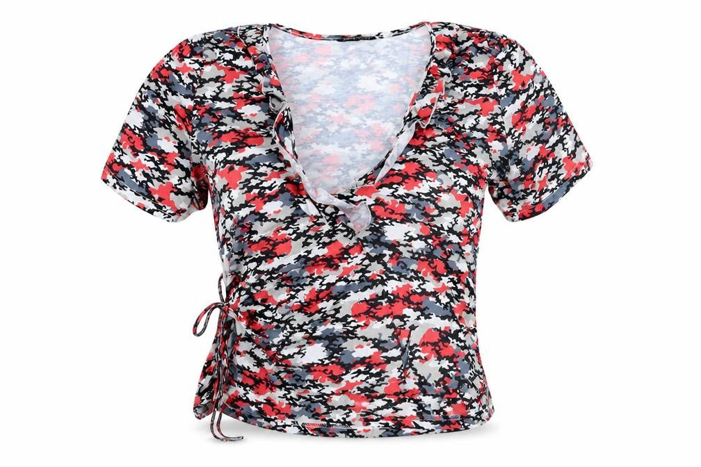 Womens UK Size L SheIn Red Basic Blouse