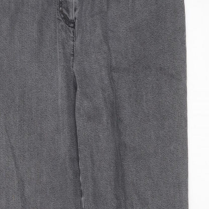COSMA Womens Grey  Cotton Straight Jeans Size 36 in L31 in Regular