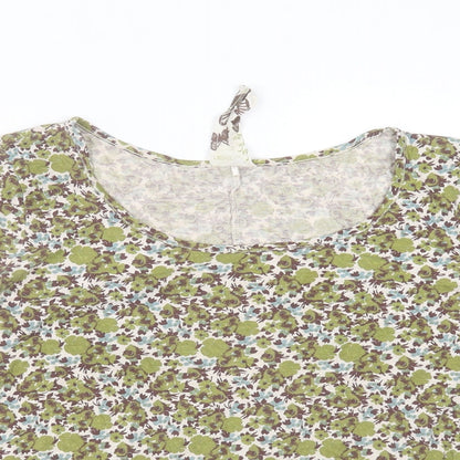 Womens UK Size 12 NEXT Green Basic T-Shirt