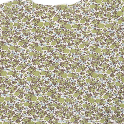 Womens UK Size 12 NEXT Green Basic T-Shirt