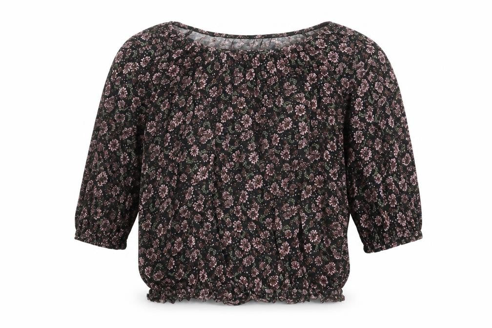 Womens UK Size 12 New Look Black Basic Blouse