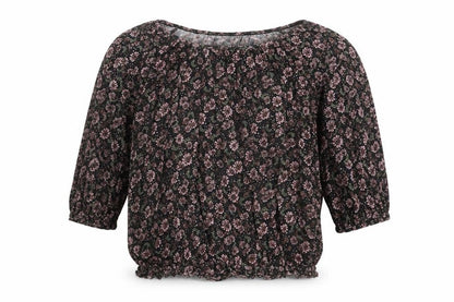 Womens UK Size 12 New Look Black Basic Blouse