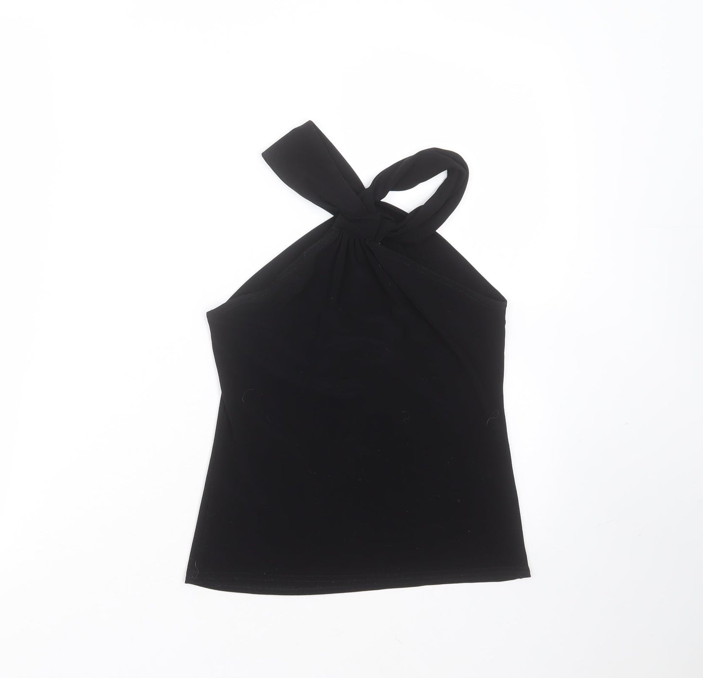 Womens UK Size 10 New Look Black Basic Blouse