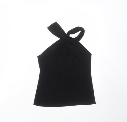 Womens UK Size 10 New Look Black Basic Blouse