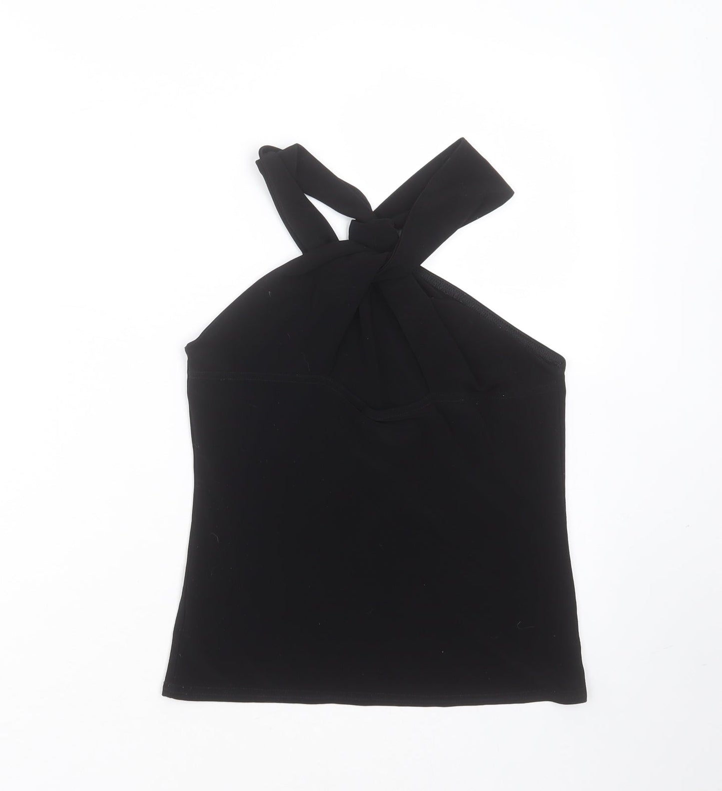 Womens UK Size 10 New Look Black Basic Blouse