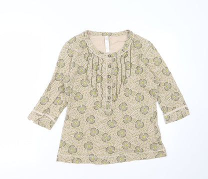 Womens UK Size 14 NEXT Green Basic T-Shirt