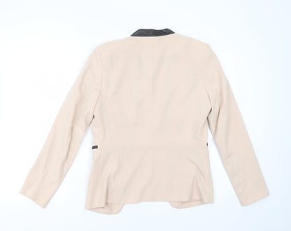 H&M Womens Pink  Polyester Jacket Blazer Size 10