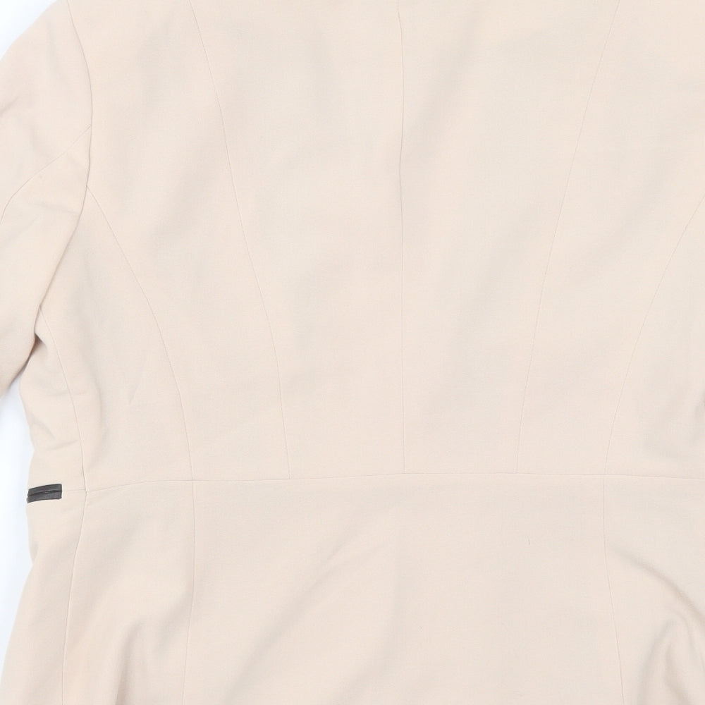 H&M Womens Pink  Polyester Jacket Blazer Size 10