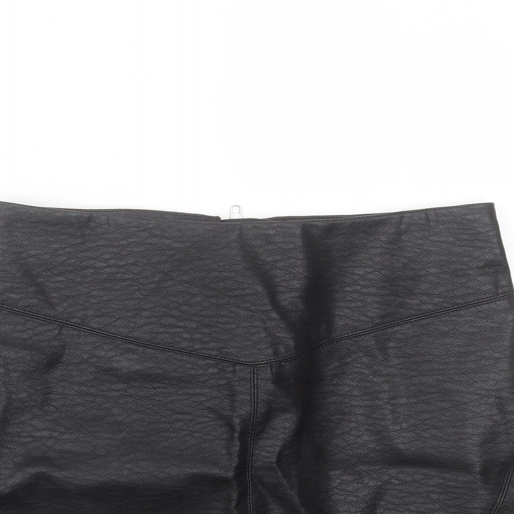 Divided by H&M Womens Black  Viscose Mini Skirt Size 6