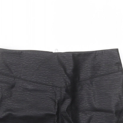 Divided by H&M Womens Black  Viscose Mini Skirt Size 6