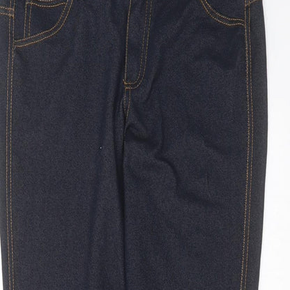 F&F Womens Blue  Cotton Jegging Jeans Size 12 L29 in Extra-Slim Zip