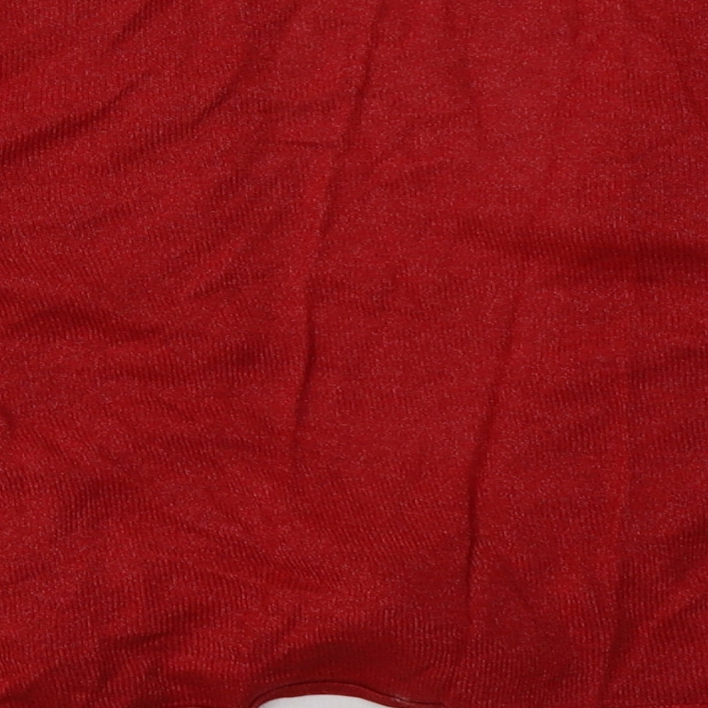 Womens UK Size 12 M&Co Red Cardigan Jumper