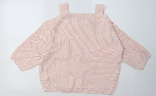 Womens UK Size L Marks and Spencer Pink Pullover Sweatshirt