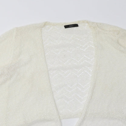 Womens UK Size 12 M&Co White Cardigan Jumper