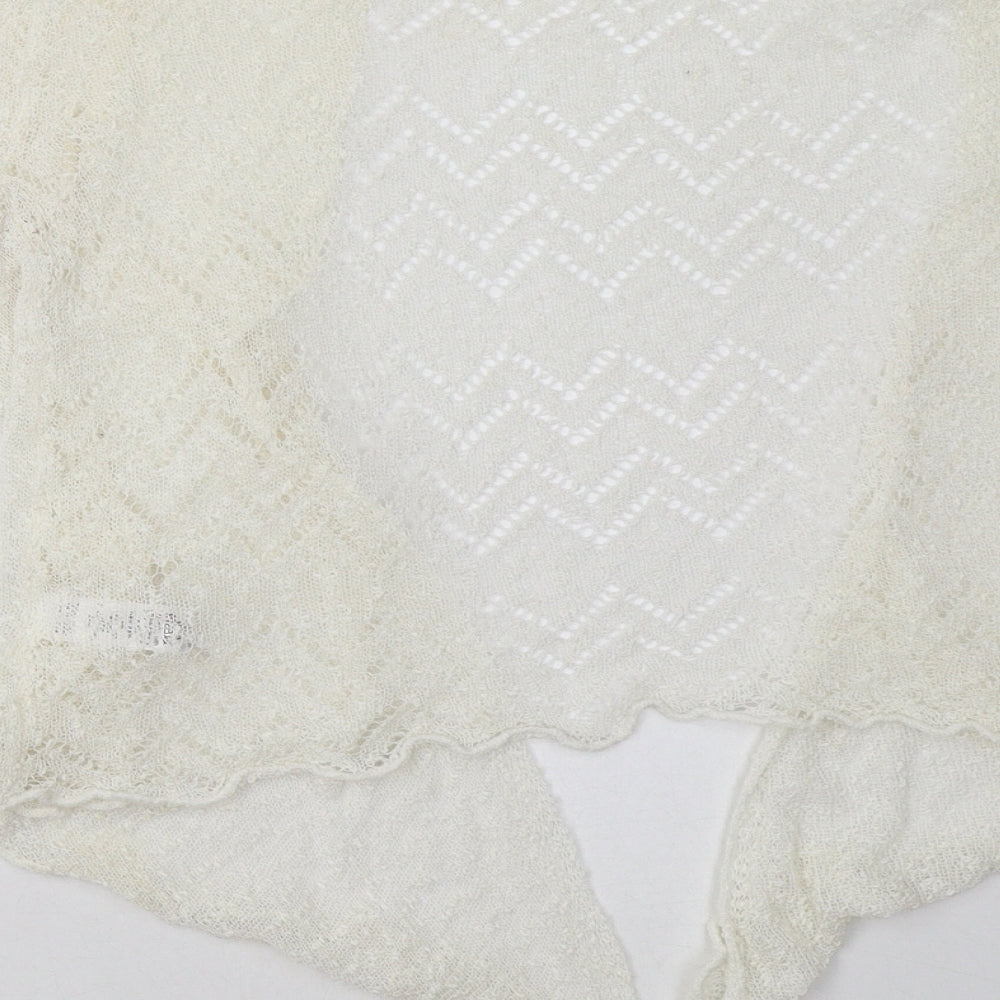 Womens UK Size 12 M&Co White Cardigan Jumper