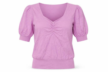Front view of TU women’s purple cotton pullover sweatshirt, size UK 10, pullover