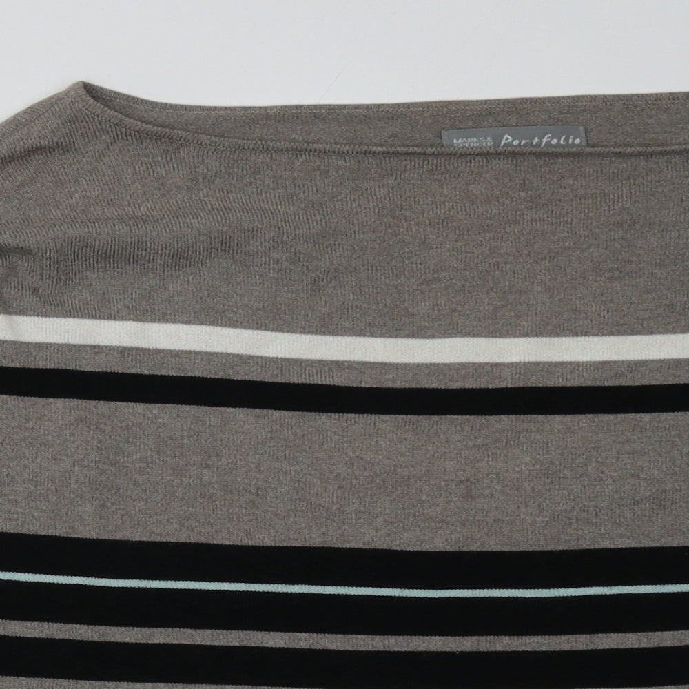 Womens UK Size 8 Marks and Spencer Grey Pullover Sweatshirt