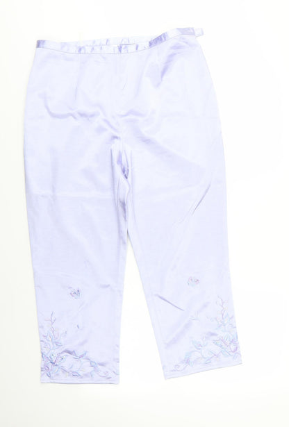 Womens UK Size 18 Together Regular Fit  Purple Trousers