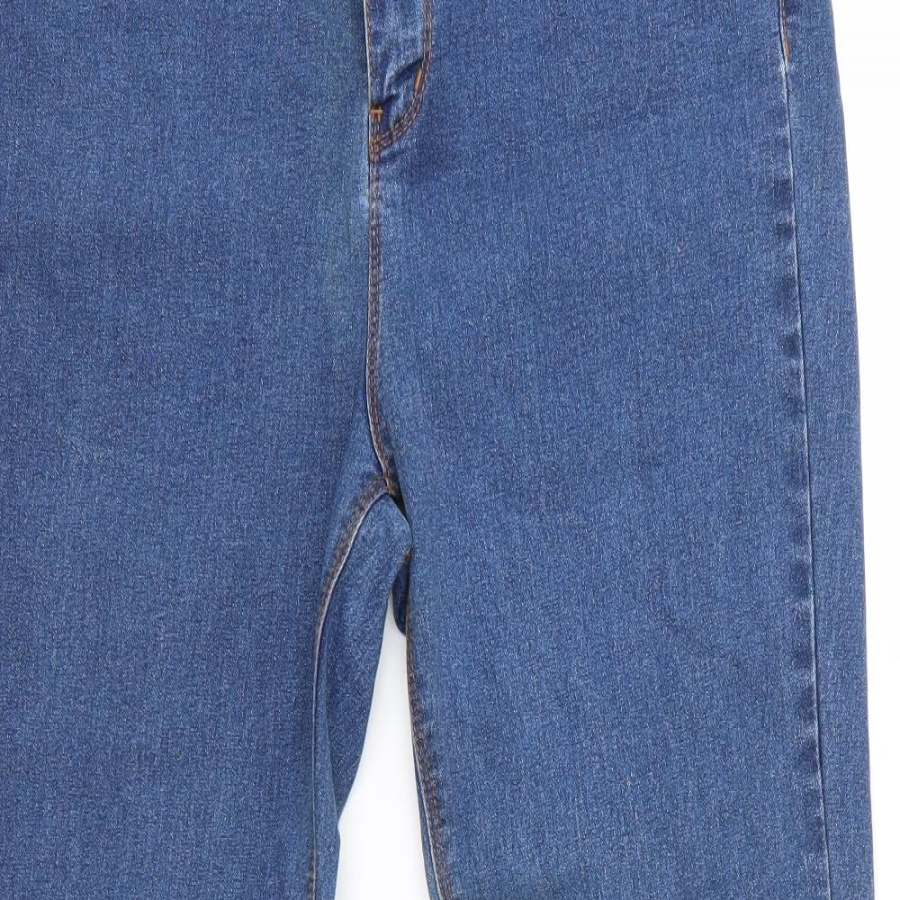 Avon Womens Blue  Cotton Bootcut Jeans Size 16 L30 in Regular