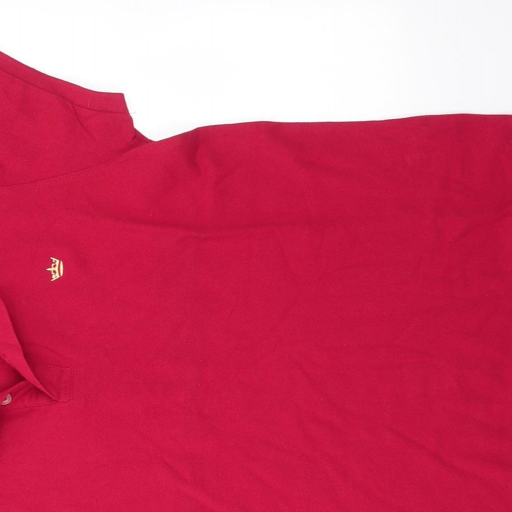 Industrialize Mens Red  100% Cotton  Polo Size M Collared