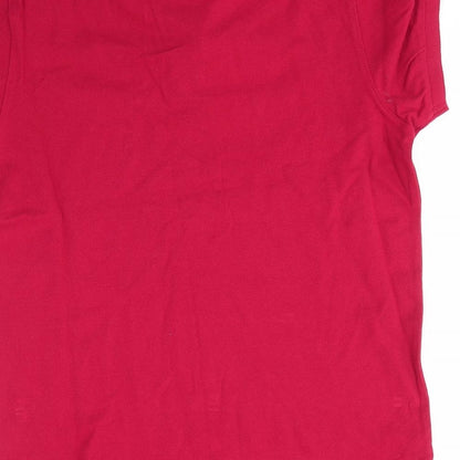 Industrialize Mens Red  100% Cotton  Polo Size M Collared