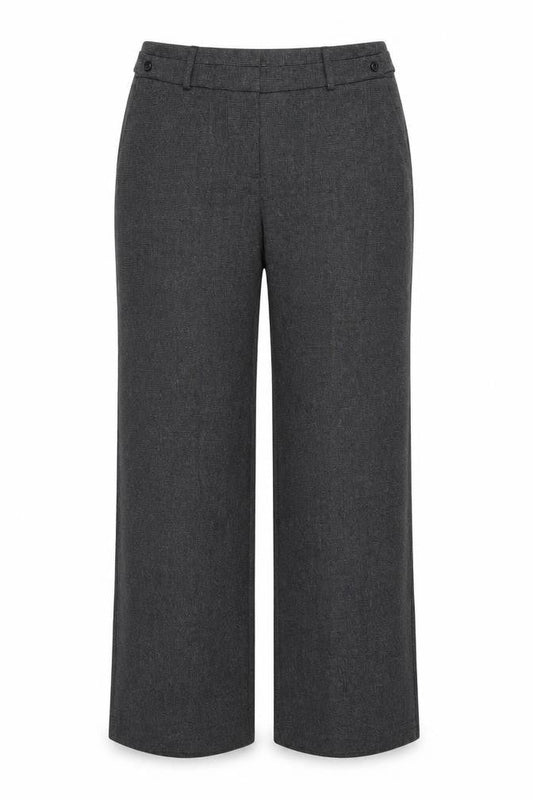 Womens UK Size 16 BHS Regular Fit Dress Pants Grey Trousers
