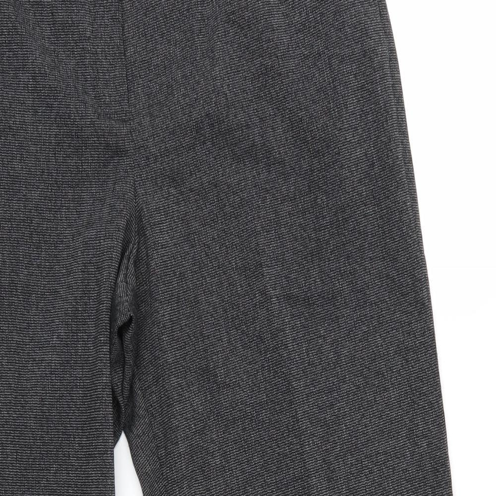 Womens UK Size 16 BHS Regular Fit Dress Pants Grey Trousers