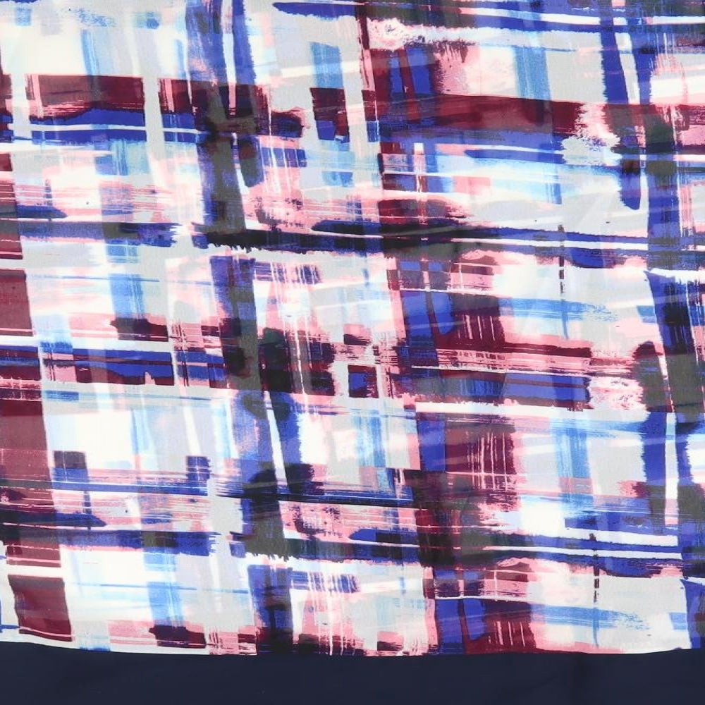 Avon Womens Multicoloured  Polyester Basic Blouse Size 14 Round Neck