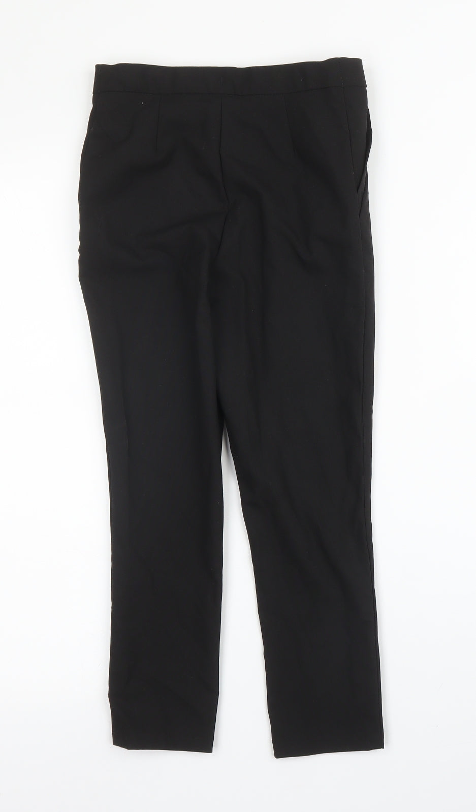 George Girls Black  Viscose Carpenter Trousers Size 6-7 Years L20 in Regular Zip